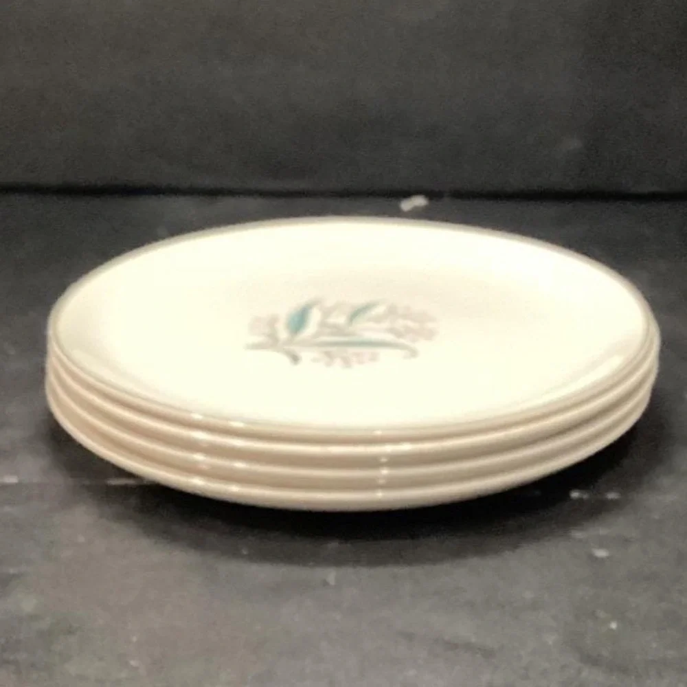 Alliance China Regal Salad Plates, Set of 2, Vintage White‎ Porcelain Dinnerware
